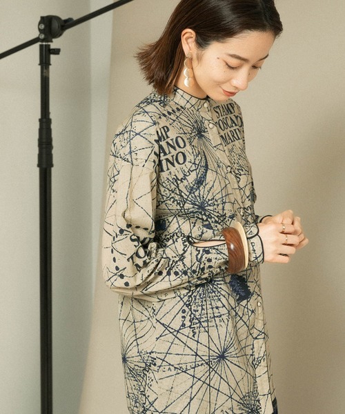 KBF（ケイビーエフ）の「【WEB/一部店舗限定】Stamp print ロング