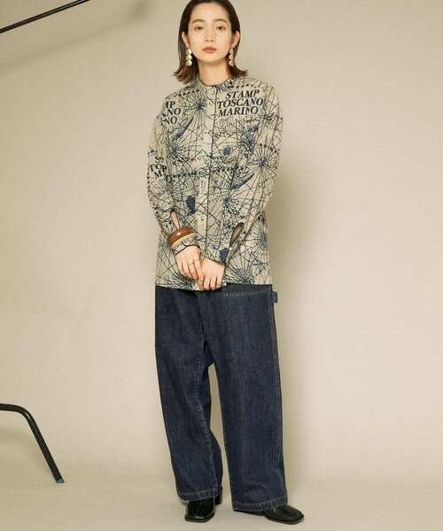 KBF（ケイビーエフ）の「【WEB/一部店舗限定】Stamp print ロング