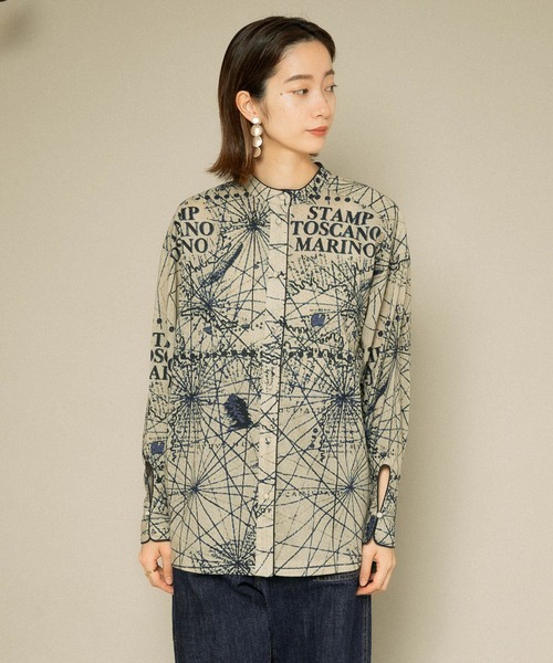 KBF（ケイビーエフ）の「【WEB/一部店舗限定】Stamp print ロング