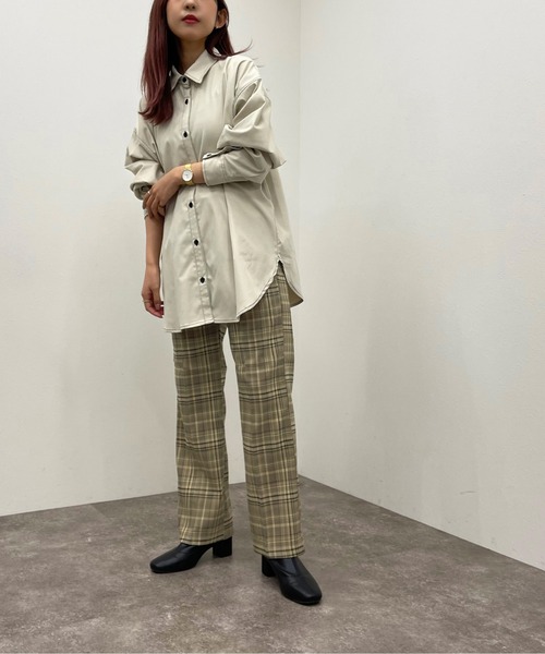 apres jour mignon(アプレジュールミニョン)の「ルーズシャツ 【ZOZOTOWN限定アイテム】【9PO】(シャツ/ブラウス・レディース・ブラック/グリーン/アイボリー・X-LARGE/フリー)」の16枚目の写真