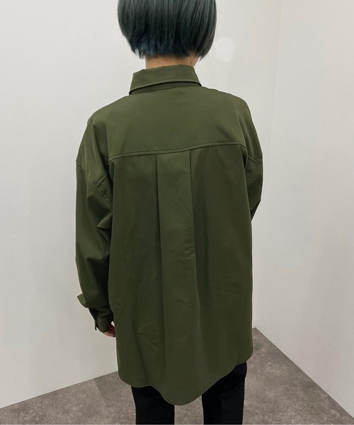 apres jour mignon(アプレジュールミニョン)の「ルーズシャツ 【ZOZOTOWN限定アイテム】【9PO】(シャツ/ブラウス・レディース・ブラック/グリーン/アイボリー・X-LARGE/フリー)」の10枚目の写真