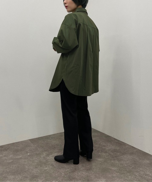 apres jour mignon(アプレジュールミニョン)の「ルーズシャツ 【ZOZOTOWN限定アイテム】【9PO】(シャツ/ブラウス・レディース・ブラック/グリーン/アイボリー・X-LARGE/フリー)」の20枚目の写真