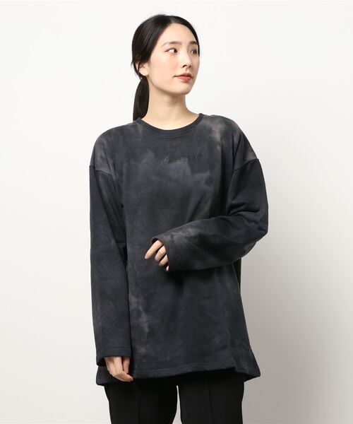 ANDGEEBEE（アンジービー）の「UNISEX タイダイスウェット（スウェット・レディース・ブラック・MEDIUM）」の8枚目の写真