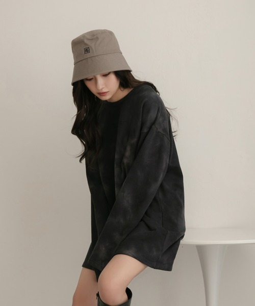 ANDGEEBEE（アンジービー）の「UNISEX タイダイスウェット（スウェット・レディース・ブラック・MEDIUM）」の13枚目の写真