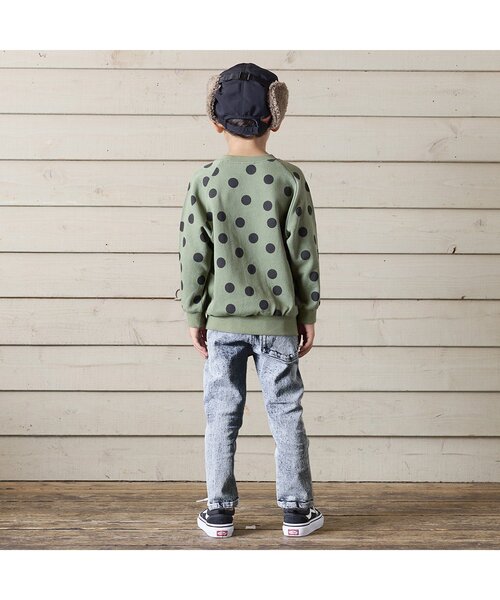 BREEZE（ブリーズ）の「ケミカルウォッシュデニムパンツ 9分丈（デニムパンツ・キッズ・ブルー/ブラック・100/130/90/120/150/140/110）」の4枚目の写真