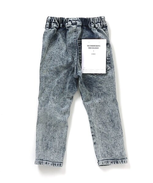 BREEZE（ブリーズ）の「ケミカルウォッシュデニムパンツ 9分丈（デニムパンツ・キッズ・ブルー/ブラック・100/130/90/120/150/140/110）」の9枚目の写真