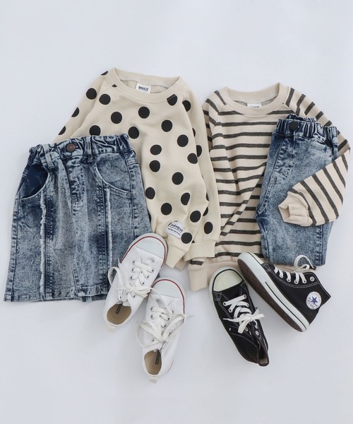 BREEZE（ブリーズ）の「ケミカルウォッシュデニムパンツ 9分丈（デニムパンツ・キッズ・ブルー/ブラック・100/130/90/120/150/140/110）」の16枚目の写真