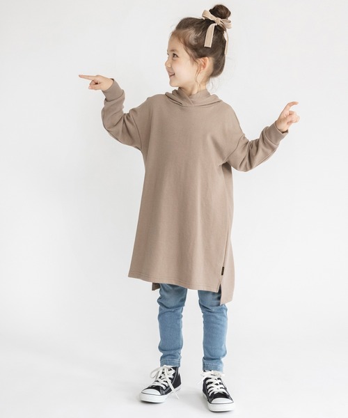 BRANSHES（ブランシェス）の「【WEB限定】パーカーワンピース（ワンピース・キッズ・ラベンダー/キャメル/ライトベージュ・100/110/120/130/140/150）」の18枚目の写真