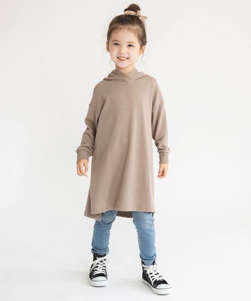 BRANSHES（ブランシェス）の「【WEB限定】パーカーワンピース（ワンピース・キッズ・ラベンダー/キャメル/ライトベージュ・100/110/120/130/140/150）」の19枚目の写真