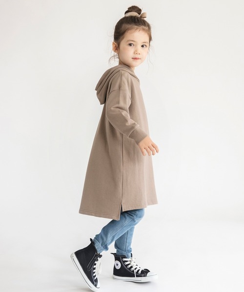 BRANSHES（ブランシェス）の「【WEB限定】パーカーワンピース（ワンピース・キッズ・ラベンダー/キャメル/ライトベージュ・100/110/120/130/140/150）」の21枚目の写真