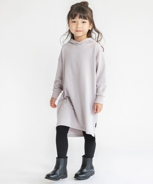 BRANSHES（ブランシェス）の「【WEB限定】パーカーワンピース（ワンピース・キッズ・ラベンダー/キャメル/ライトベージュ・100/110/120/130/140/150）」の5枚目の写真