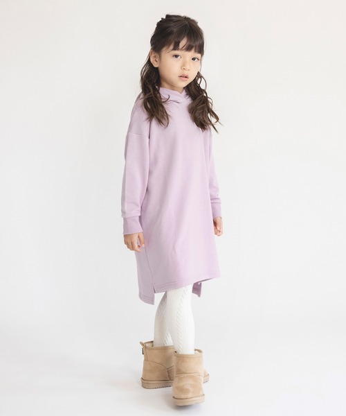 BRANSHES（ブランシェス）の「【WEB限定】パーカーワンピース（ワンピース・キッズ・ラベンダー/キャメル/ライトベージュ・100/110/120/130/140/150）」の14枚目の写真