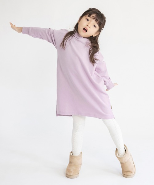 BRANSHES（ブランシェス）の「【WEB限定】パーカーワンピース（ワンピース・キッズ・ラベンダー/キャメル/ライトベージュ・100/110/120/130/140/150）」の13枚目の写真