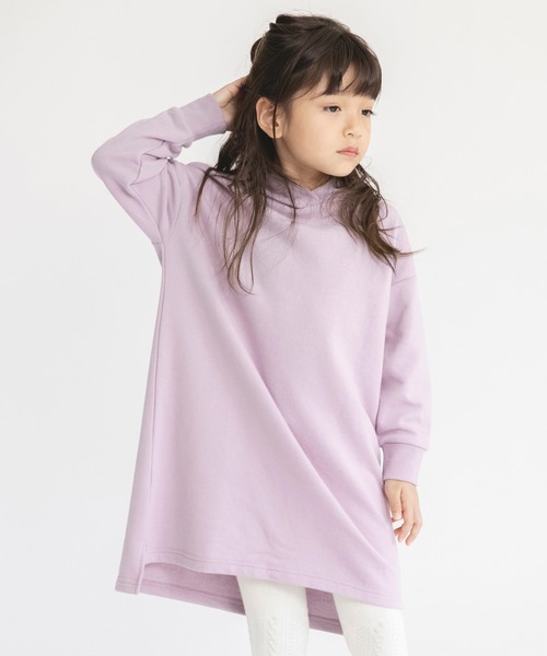 BRANSHES（ブランシェス）の「【WEB限定】パーカーワンピース（ワンピース・キッズ・ラベンダー/キャメル/ライトベージュ・100/110/120/130/140/150）」の16枚目の写真