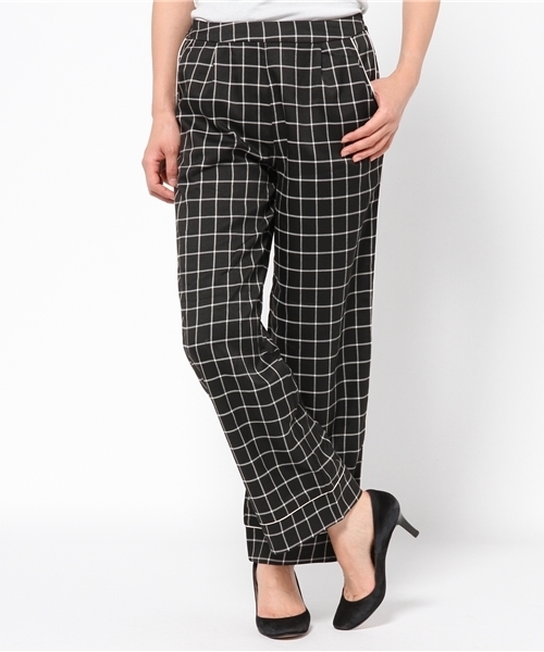 mystic（ミスティック）の「チェックパジャマパンツ（その他パンツ・レディース・グレー/ネイビー/ブラック・ﾌﾘ-）」の2枚目の写真