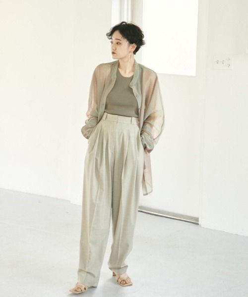 TODAYFUL（トゥデイフル）の「ハイゲージニットタンクトップ（タンクトップ・レディース・ブラック/オリーブ/オレンジ/キャメル/キナリ/ブルー系その他・FREE）」の11枚目の写真