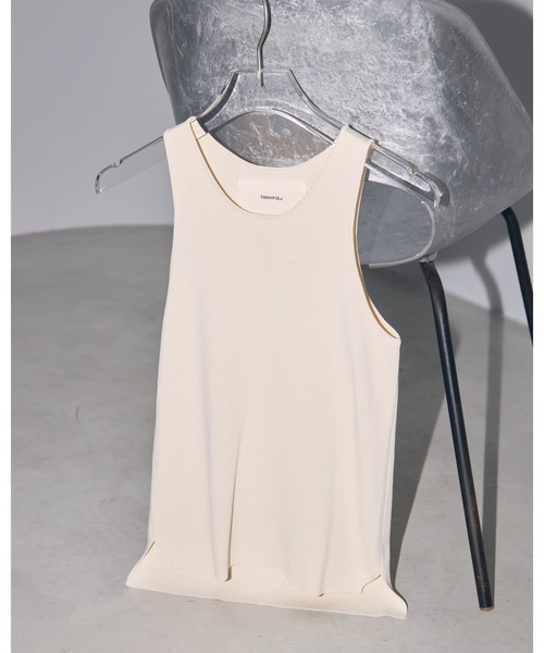 TODAYFUL（トゥデイフル）の「ハイゲージニットタンクトップ（タンクトップ・レディース・ブラック/オリーブ/オレンジ/キャメル/キナリ/ブルー系その他・FREE）」の18枚目の写真