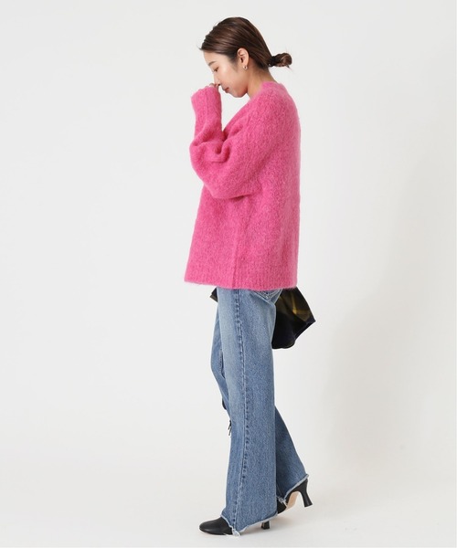 journal standard L'essage（ジャーナルスタンダードレサージュ）の「モヘヤ.アルパカ混クルーネックプルオーバー◆（ニット/セーター・レディース・パープル/キャメル/ピンク・FREE）」の9枚目の写真