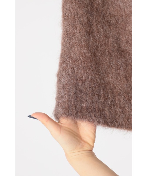 journal standard L'essage（ジャーナルスタンダードレサージュ）の「モヘヤ.アルパカ混クルーネックプルオーバー◆（ニット/セーター・レディース・パープル/キャメル/ピンク・FREE）」の11枚目の写真