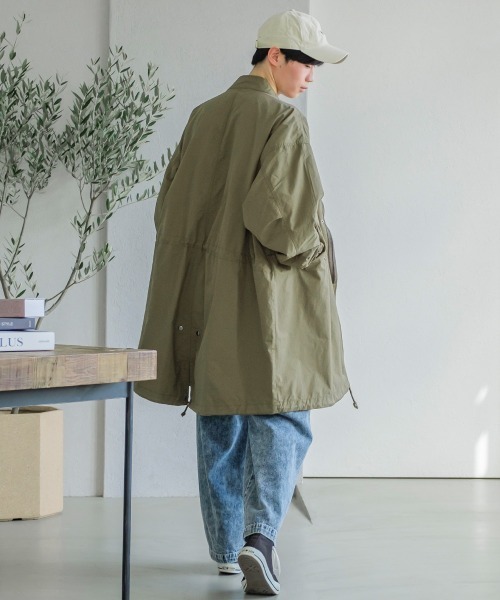 improves（インプローブス）の「スタンドカラー ワイドシルエット M-65タイプ モッズコート（モッズコート・レディース・ブラック/オリーブ/グレイッシュベージュ・MEDIUM/LARGE）」の17枚目の写真