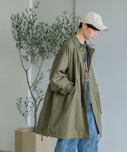 improves（インプローブス）の「スタンドカラー ワイドシルエット M-65タイプ モッズコート（モッズコート・レディース・ブラック/オリーブ/グレイッシュベージュ・MEDIUM/LARGE）」の20枚目の写真