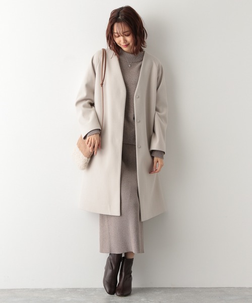 GLOBAL WORK（グローバルワーク）の「ベロアタッチニットセット/236151（スカート・レディース・キャメル/チャコールグレー/ブルー系その他6・FREE）」の6枚目の写真