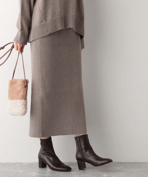 GLOBAL WORK（グローバルワーク）の「ベロアタッチニットセット/236151（スカート・レディース・キャメル/チャコールグレー/ブルー系その他6・FREE）」の12枚目の写真