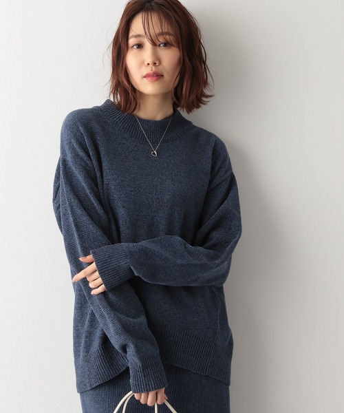 GLOBAL WORK（グローバルワーク）の「ベロアタッチニットセット/236151（スカート・レディース・キャメル/チャコールグレー/ブルー系その他6・FREE）」の9枚目の写真