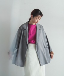 FIL DE FER | シレー加工　ミドル丈ダブルコート(その他アウター)