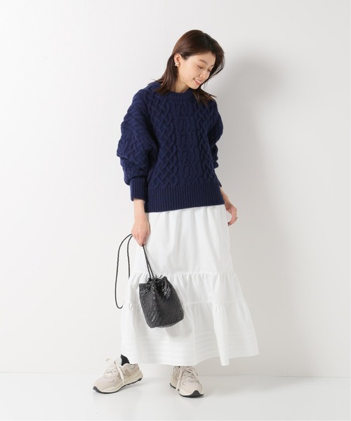 セール】バックリボンケーブルプルオーバー◇（ニット/セーター