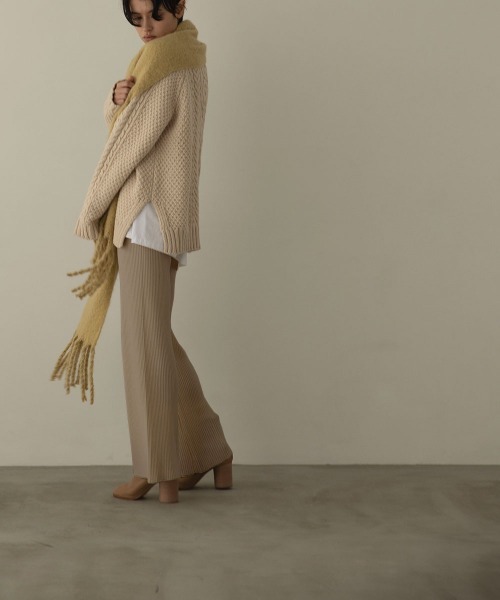 marjour（マージュール）の「LIB KNIT PANTS（その他パンツ・レディース・ベージュ/オフホワイト・M）」の15枚目の写真