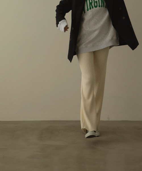 marjour（マージュール）の「LIB KNIT PANTS（その他パンツ・レディース・ベージュ/オフホワイト・M）」の12枚目の写真