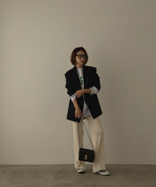 marjour（マージュール）の「LIB KNIT PANTS（その他パンツ・レディース・ベージュ/オフホワイト・M）」の9枚目の写真