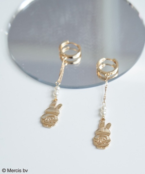Miffy( ミッフィー)の「【miffy×ROPE' PICNIC】プレゼントモチーフピアス(ピアス(両耳用)・レディース・ゴールド/シルバー・FREE)」の1枚目の写真