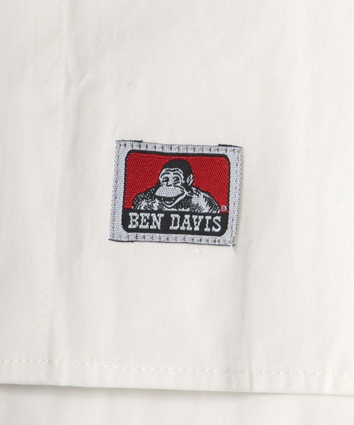 BEN DAVIS（ベンデイビス）の「BEN DAVIS/ベンデイビス ビッグシルエット ワッペン刺繍 クレリック ワークシャツ（シャツ/ブラウス・メンズ・ホワイト/ダークグリーン/エメラルド/ブルー系その他・M/L/XL）」の16枚目の写真