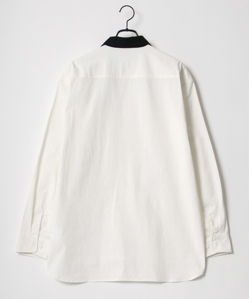 BEN DAVIS（ベンデイビス）の「BEN DAVIS/ベンデイビス ビッグシルエット ワッペン刺繍 クレリック ワークシャツ（シャツ/ブラウス・メンズ・ホワイト/ダークグリーン/エメラルド/ブルー系その他・M/L/XL）」の9枚目の写真