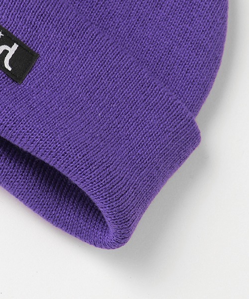 X-girl Stages（エックスガールステージス）の「ロゴニットキャップ（ニットキャップ/ビーニー・キッズ・ブラック/パープル・FREE）」の14枚目の写真