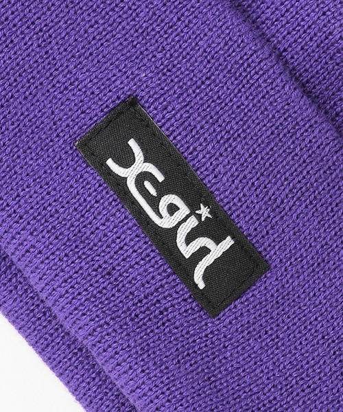 X-girl Stages（エックスガールステージス）の「ロゴニットキャップ（ニットキャップ/ビーニー・キッズ・ブラック/パープル・FREE）」の15枚目の写真