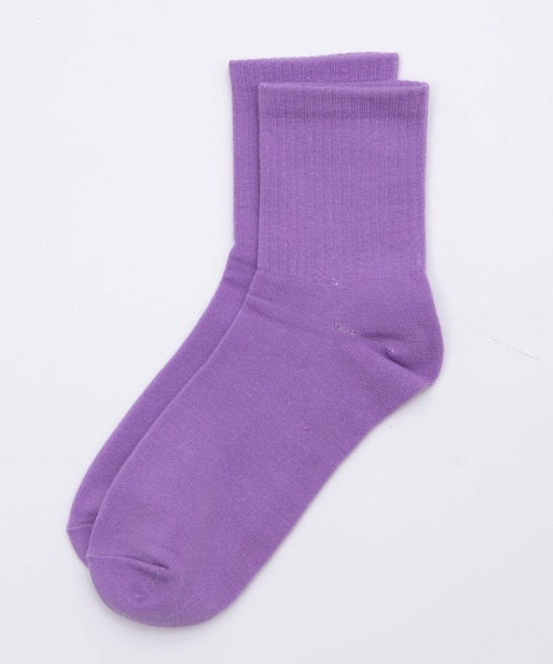 WEGO（ウィゴー）の「WEGO/リブソックス（ソックス/靴下・レディース・ブルー系その他/パープル系その他/オレンジ系その他/グリーン系その他/ピンク・23-25cm）」の9枚目の写真