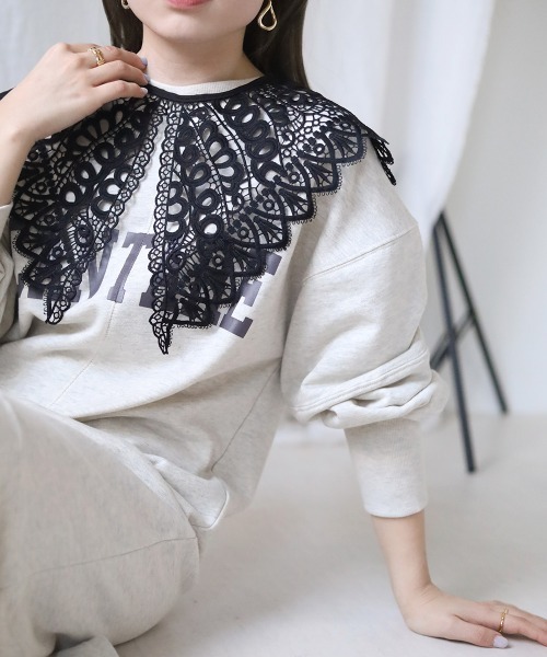 Bab（バブ）の「アソートレース付け襟（付け襟・レディース・ホワイト/ブラック/ブラック系その他/ホワイト系・ONESIZE）」の4枚目の写真