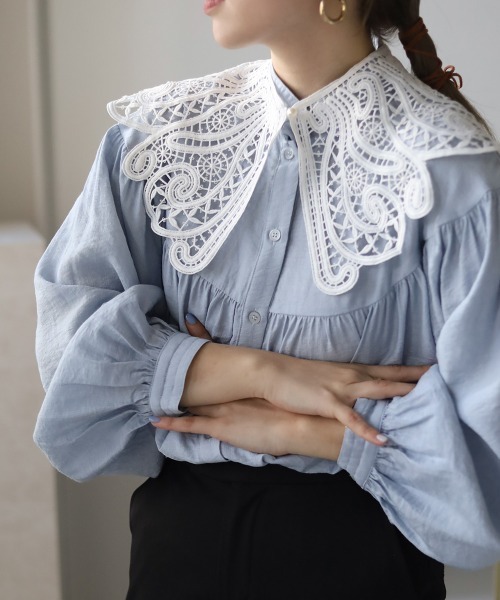 Bab（バブ）の「アソートレース付け襟（付け襟・レディース・ホワイト/ブラック/ブラック系その他/ホワイト系・ONESIZE）」の2枚目の写真