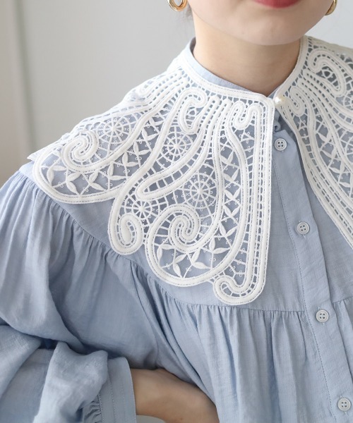 Bab（バブ）の「アソートレース付け襟（付け襟・レディース・ホワイト/ブラック/ブラック系その他/ホワイト系・ONESIZE）」の5枚目の写真
