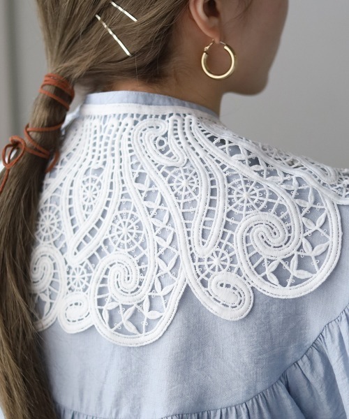 Bab（バブ）の「アソートレース付け襟（付け襟・レディース・ホワイト/ブラック/ブラック系その他/ホワイト系・ONESIZE）」の7枚目の写真