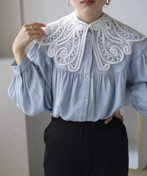 Bab（バブ）の「アソートレース付け襟（付け襟・レディース・ホワイト/ブラック/ブラック系その他/ホワイト系・ONESIZE）」の8枚目の写真