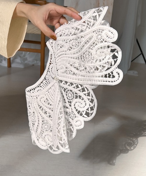 Bab（バブ）の「アソートレース付け襟（付け襟・レディース・ホワイト/ブラック/ブラック系その他/ホワイト系・ONESIZE）」の10枚目の写真