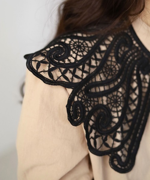 Bab（バブ）の「アソートレース付け襟（付け襟・レディース・ホワイト/ブラック/ブラック系その他/ホワイト系・ONESIZE）」の12枚目の写真