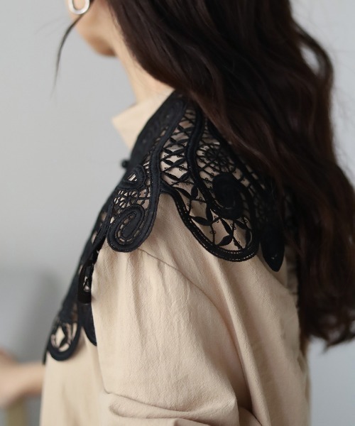 Bab（バブ）の「アソートレース付け襟（付け襟・レディース・ホワイト/ブラック/ブラック系その他/ホワイト系・ONESIZE）」の14枚目の写真