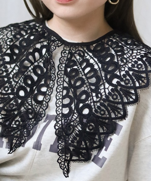 Bab（バブ）の「アソートレース付け襟（付け襟・レディース・ホワイト/ブラック/ブラック系その他/ホワイト系・ONESIZE）」の15枚目の写真