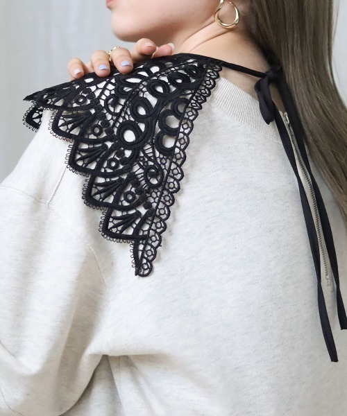 Bab（バブ）の「アソートレース付け襟（付け襟・レディース・ホワイト/ブラック/ブラック系その他/ホワイト系・ONESIZE）」の16枚目の写真