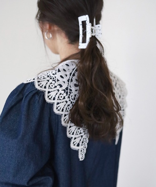 Bab（バブ）の「アソートレース付け襟（付け襟・レディース・ホワイト/ブラック/ブラック系その他/ホワイト系・ONESIZE）」の22枚目の写真